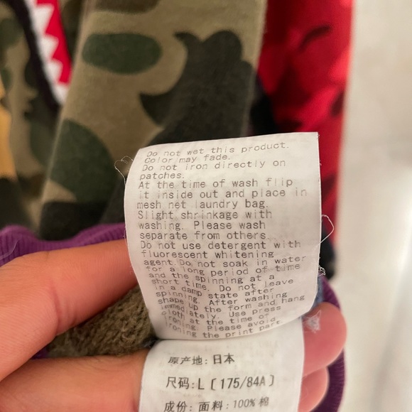 Bape Mix Camo Crazy Shark Crewneck - Picture 13 of 13